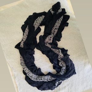 Black & Gray Infinity Scarf